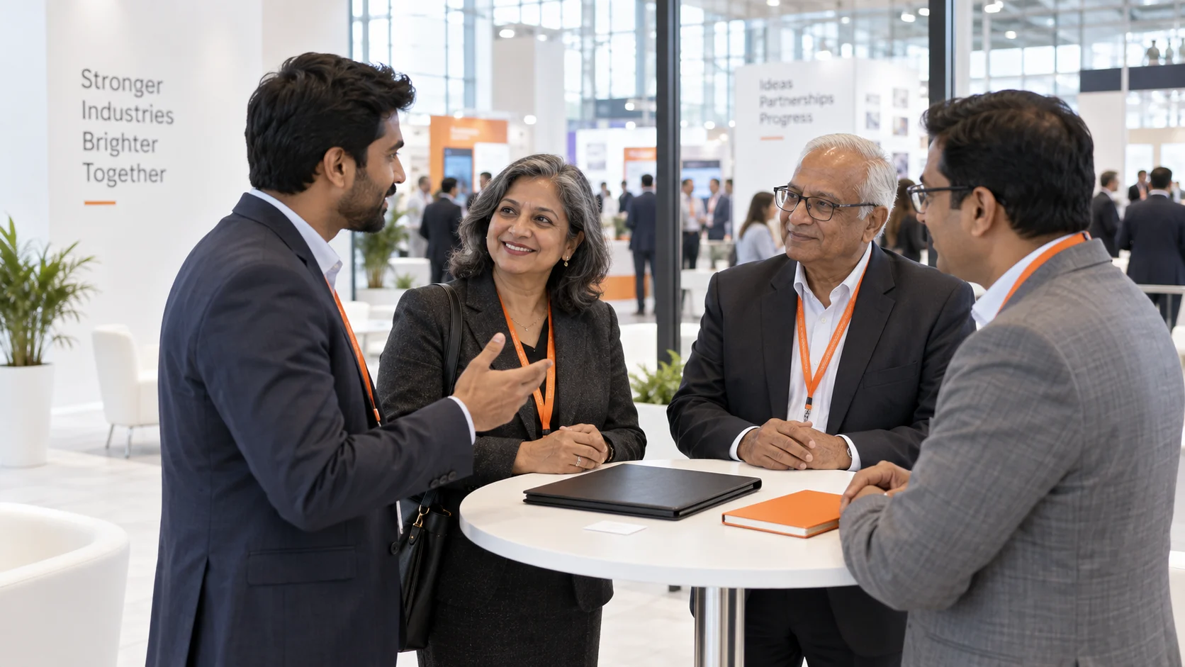 Industry partnership and networking concept